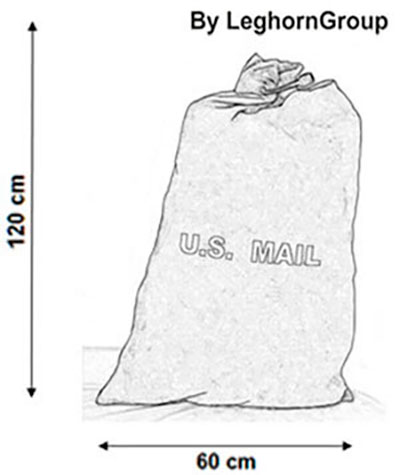canvas postal sack matera technische zeichnung