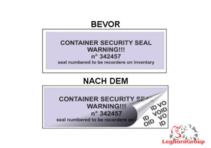 etiketten fur container
