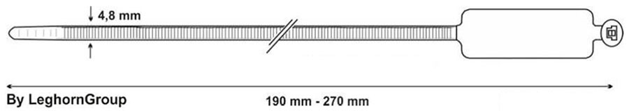 kabelbinder mit identifikationsschildern technische zeichnung