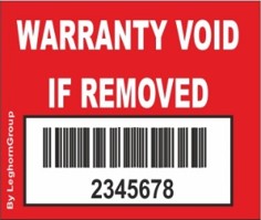 void sicherheitsetiketten barcode