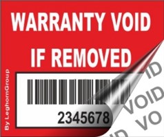 void sicherheitsetiketten barcode