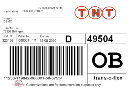 etiketten fur logistik