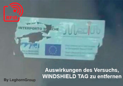 etiketten sichere identifizierung windshield tag rfid